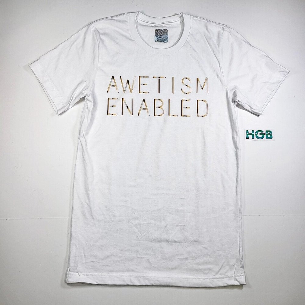 Awetism Enabled T-Shirt Women's Unisex Autism Support Awareness  AWE3001-100